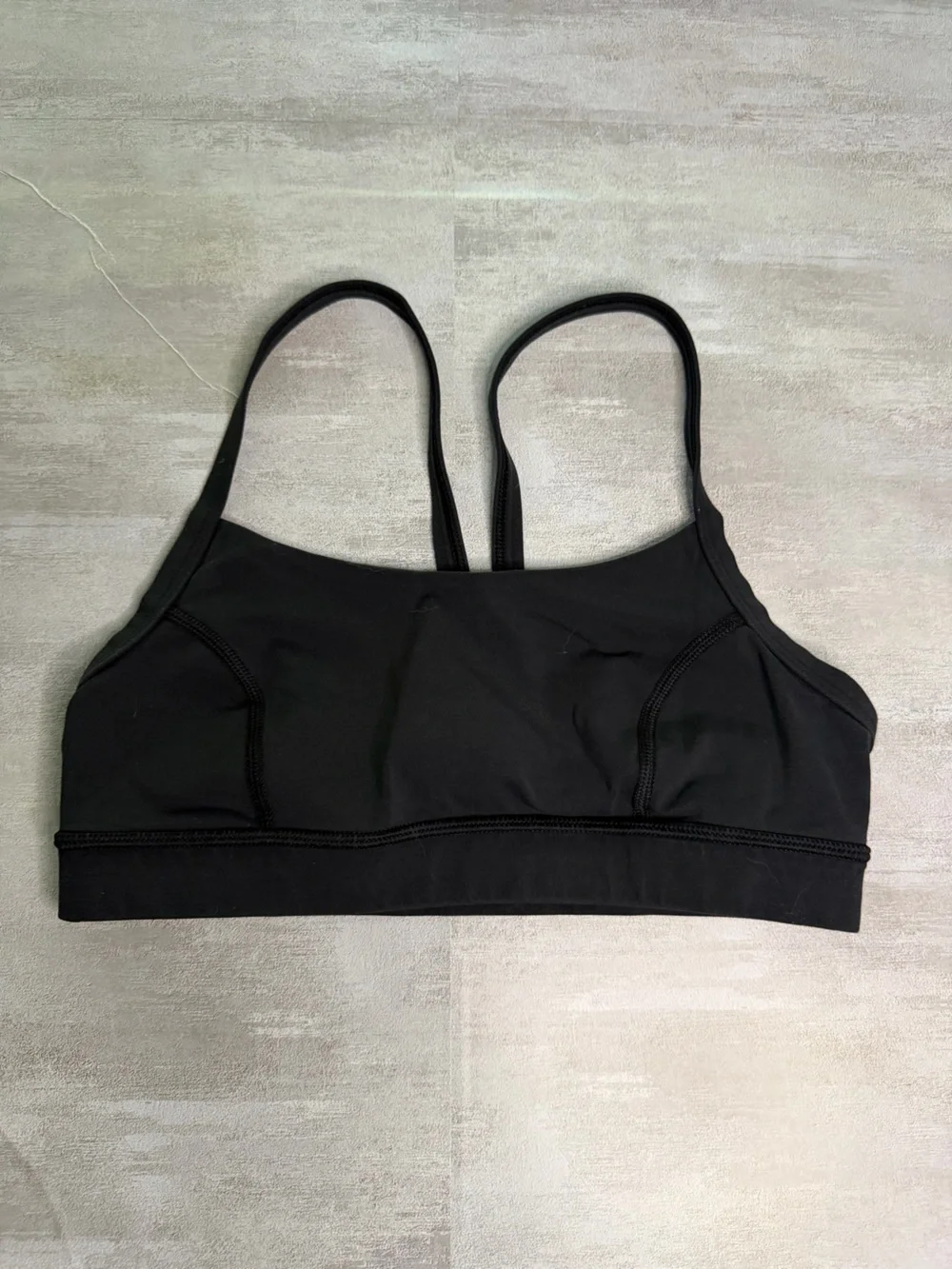 lululemon athletica Black Seamless Double-Strap Sports Bralette